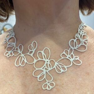 White Floral Necklace